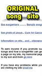 Mobile Screenshot of originalsongsite.com