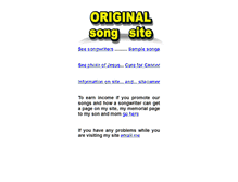 Tablet Screenshot of originalsongsite.com